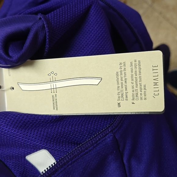 ADIDAS Men's Collegiate Purple/BL QUARTER Zip 2XL NWT 💜💙💜💙 - Picture 9 of 9